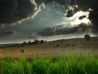 Bewölkte Landschaft